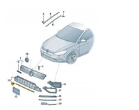 фото thumb №1, Vw golf vii планка бампера передней хром 5g0853101b aso оригинал новая !