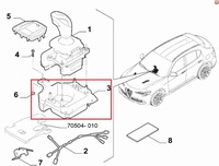 фото thumb №1, Кронштейн рычаг переключения передач alfa romeo giulia stelvio 2020-