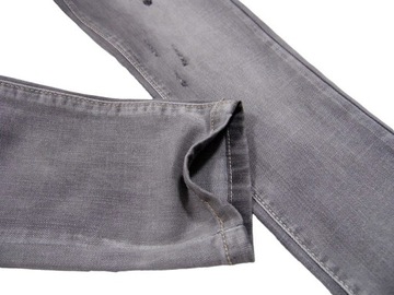 szare SPODNIE elastyczny jeans 930 SECURITY 10Y no