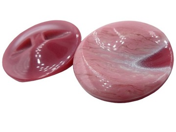 25mm Guziki ozdobne 12 sztuk kolor RÓŻ ANGIESKI I INDYJSKI K541 1291