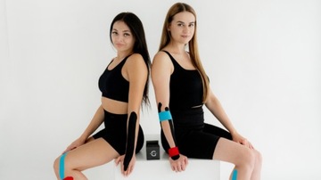 TEJPY KINESIOTAPING TAŚMA PLASTRY GOLD TAPE CZERWONY WODOODPORNY 5CMX5M