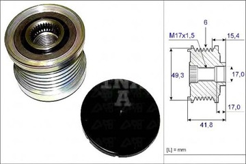 фото thumb №2, Колесо пасове генератора peugeot ina