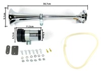 фото thumb №9, Гучний клаксон з kompresorem jak tir сигнал сирена хром