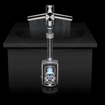 Kran suszarka do rąk Dyson TAP WD04 Airblade short AB09 WODA + SUSZENIE