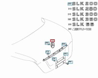 фото thumb №9, Mercedes benz slk r171 эмблема na задняя крышка багажника a1717580058