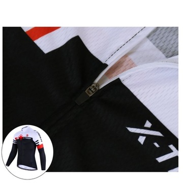 Bluza Do Jazdy Na Rowerze Z Odblaskami Męska Rozpinana Wiosenna Ciepła XL