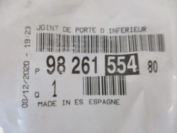 фото thumb №4, Citroen c4 cactus прокладка порога права передня нова оригінал. 9826155480