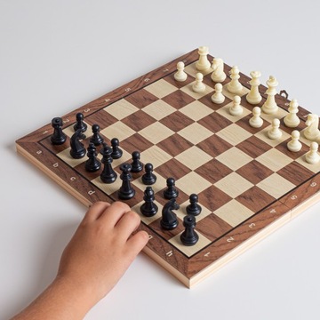 SZACHY DREWNIANE MAGNETYCZNE KLASYCZNE DUŻE WARCABY BACKGAMMON GRA 3W1