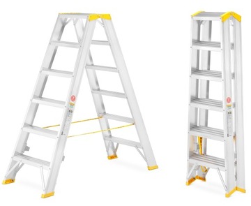 ALOSS 2x6 3,28 м алюминиевая монтажная лестница