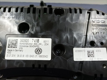 фото thumb №5, Vw passat b8 2.0 tdi спідометр  прилади eu 3g0920741b