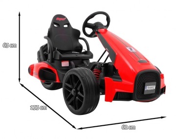 BOLID XR-1 sportowe autko na akumulator 2 SILNIKI