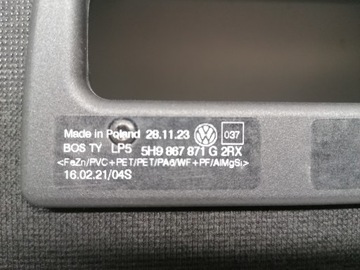 фото thumb №9, Vw golf viii 8 ролета багажника універсал нова оригінал 2019-