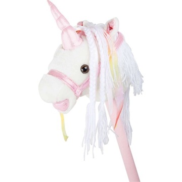 HOBBY HORSE JEDNOROŻEC NA KIJU DO GALOPOWANIA Z DŹWIĘKAMI RŻY 87 CM ZABAWKA