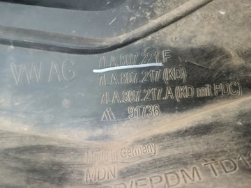 фото thumb №10, Бампер переднее перед - vw volkswagen transporter t6 рестайлинг t6.1 19-