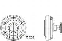фото thumb №1, Віскозна муфта зчеплення в'язкісна [behr hella]