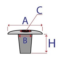 фото thumb №2, Клипса втулка накладка i emblematów do bmw