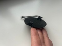 фото thumb №13, Fiat doblo ii lift 2014-2022 заглушка фаркоп перед czarna структура оригінал