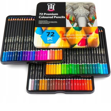 НАБОР ПРОФЕССИОНАЛЬНЫХ КАРАНДАШЕЙ PRO COLOR ДЛЯ РАСКРАСКИ РИСОВАНИЯ 72в1