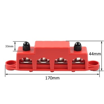 2x 12В 250А M8 4-ВИНТОВЫЙ РАСПРЕДЕЛИТЕЛЬНЫЙ БЛОК, ДЛЯ АВТОМОБИЛЬНОЙ ЛОДКИ