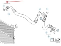 Шланг проточный радиатора масла двигателя bmw 5 e60 17227560979 Цена, фото thumb