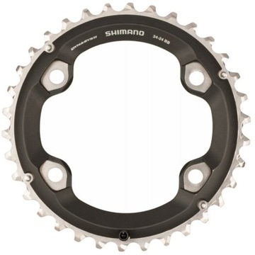 Звездочка Shimano SLX FC-M7000, 2-скоростная, от 24 зуб. до 24-34 зуб. CM