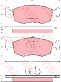 фото thumb №2, Тормозные колодки ham. перед fiat doblo, palio weekend 2001-