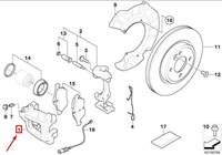 фото thumb №5, Mini cabrio r52 передня частина правий disc brake супорт 34116768458 6768458