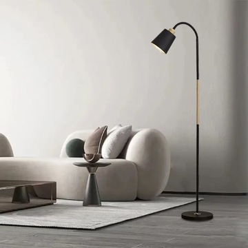 LED ТОРШЕР 150СМ ЧЕРНЫЙ LOFT 1xE27 с выключателем