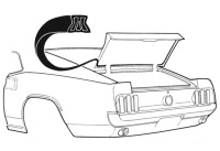 фото thumb №1, 69 70 ford mustang прокладка багажника fastback
