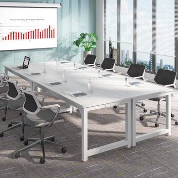Компьютерный стол, письменный стол, рабочее место, белый 180x80x75 см