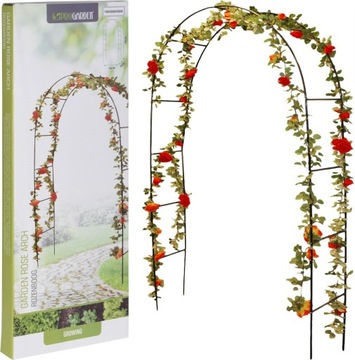 Piękna Metalowa Pergola Ogrodowa Na Pnącza Róże 240cm Łuk Różany Rosenbogen