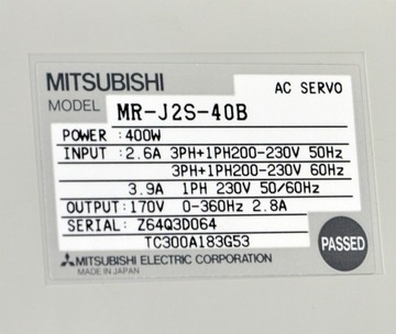MR-J2S-40B MITSUBISHI serwowzmacniacz 400W CNC