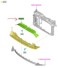 фото thumb №4, Захист дефлектор підсилення ford b-max 2012-2017