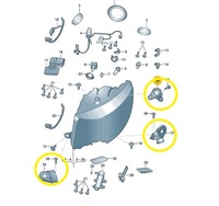 фото thumb №13, Набор ремонтный лампы передней фара ушки skoda superb ii 08-13 левый