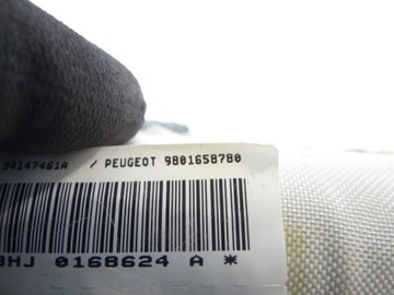фото thumb №10, Peugeot 5008 i права шторка повітряна air bag 9801658780