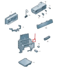 фото thumb №1, Skoda rapid nh керування unit retainer 6r0907371d