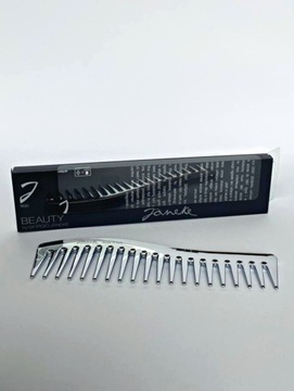 Расческа для волос JANEKE WAVY COMB CHROMIUM LINE, СЕРЕБРЯНАЯ