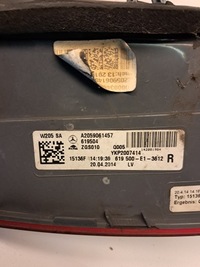 фото thumb №7, Лампа праві зад задня повний led mercedes c клас w205 sedan a2059061457