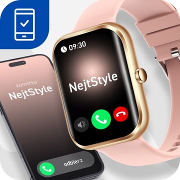 SMARTWATCH ЖЕНСКИЕ ЧАСЫ ЗВОНКИ УВЕДОМЛЕНИЯ ПОЛЬСКОЕ МЕНЮ SMART WATCH