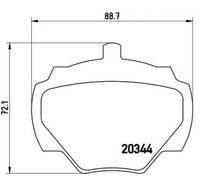 фото thumb №1, Brembo гальмівні колодки гальмівні land rover defender