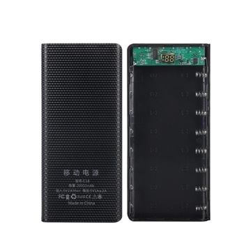 Корпус PowerBank 8 ячеек 18650 2xUSB USB C Micro