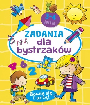 Zadania dla bystrzaków 3-4 lata Jesus Lopez (ilustr.) broszurowa Olesiejuk