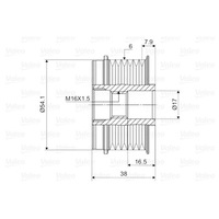 фото thumb №14, Генератор - сцепление односторонний valeo 588006