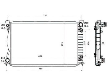 фото thumb №2, Nrf радіаторів audi a6 2,4 3,0tdi 05- nrf