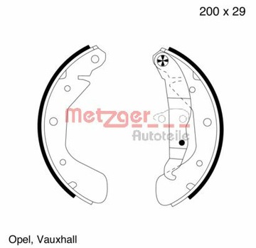 фото thumb №1, Metzger mg 563 набор тормозная колодка тормозных