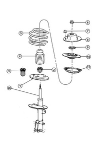 фото thumb №1, Колонки mcpersona chrysler grand voyager 01-07