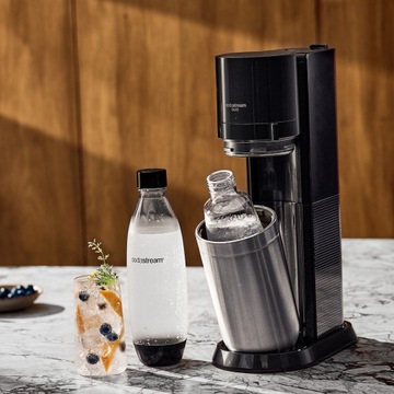 SODASTREAM DUO ВОДНЫЙ САУРАТОР | 2x БУТЫЛКА 1 Л + 2x КАРТРИДЖ + СИРОПЫ