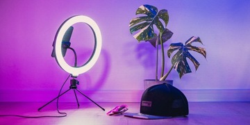 НАБОР СВЕТОДИОДНЫХ КОЛЬЦЕВЫХ RGB ЛАМП ДЛЯ ВЛОГА МАКИЯЖА