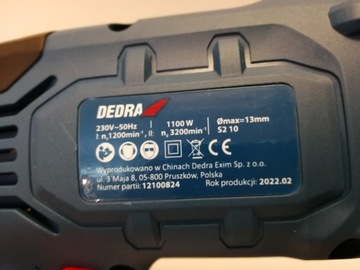 Wiertarka udarowa Dedra DED7961 230 V 1100 W