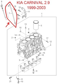 фото thumb №5, Трубка щуп оливи kia carnival 2.9 1999-2003